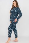 Ladies Printed Cozy Long Sleeve Winter Pyjama Set
