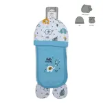 Every Baby 100% Cotton Burp Cloth Hat & Mittens Set Elephant