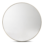 @home Round Wall Mirror Gold 120CM