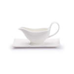 Maison Blanche 250ML Gravy Boat With Saucer White