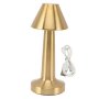 3W 3 - Color Stepless Dimming USB Rechargeable LED Table Lamp Gold