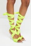 Illuzion 1 Ankle Tie Stiletto Heel - Yellow