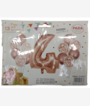 Casey 13PC Rose Gold And White Balloon Set NR.4