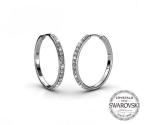 DESTINY Chic Hoop Earrings Embellished With Swarovski Crystals - Default