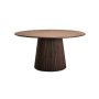 - Chipo 150 Round Solid Wood Dining Table- Dark Brown