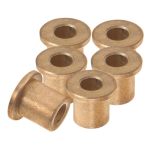 Hoodancos 6PCS Copper Flanged Sleeve Bearing Wrapped Bushing Set Industrial Copper Sleeve Bearing Assembly Step Shoulder Design
