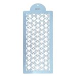 Plastic Stencil Seamless Geometric Snowflakes 15 X 31CM