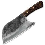 Lifespace 8" Hammered Cleaver With Curved Blade