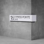 House Number & Mailbox D04 - 325H X 500D X 1500W Matt White No