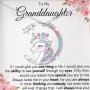 To My Granddaughter Cubic Zirconia Decor Animal Unicorn Pendant Necklace & Card Jewelry Accessories Birthday Gifts For Girls