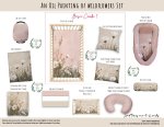 Cot Duvet Bedding Floral An Oil Painting Of Wildflowers