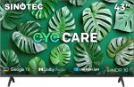 Sinotec Smart Tv 2K Full HD LED Google Tv 43 Inch Eye Care Display HDR10 Dolby Audio Game Mode Chromecast Built-in Wifi & Blueto