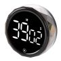 Magnetic LED Digital Timer - Countdown Countup Rotary Black