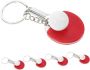 MINI Table Tennis Keychains Set Red Ping Pong Paddle Keyring Bag 5PCS