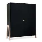 Slant Wardrobe - Black Ash Timber