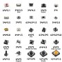 125PCS Touch Switch/micro Switch/push Buttons Switches 25 Types Assorted Kit 2 4/3 6/4 4/6 6 For Diy Tool Package