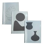 Diy Stencil Artwork NO.12 Flowers 4 Piece
