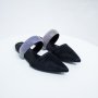 - Cordona P1-44 Flat Diamante Belt Slide - Black