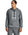 Men's Ua Rival Fleece Multilogo Hoodie - Pitch Gray Light Heather 3XL