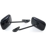 Tuohuangu For Chevy For C10 Panel Base 1967 For C20 Base 1967 For K20 Base 1967 Truck Driver & Passenger Black Door Mirrors &