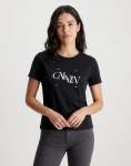 Calvin Klein Seasonal Graphic Black Slim T-Shirt - XL Black