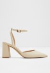 Enerelia Ankle Strap Block Heel - Other Beige