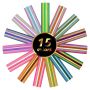 Holographic Sticker Multi Colour Vinyl Permanent 15 Piece +1X Transfer Film