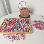 100PCS Cute Nylon Elastic Hair Bands For Girls - Colorful And Gentle Non-damaging Hair Ties
