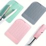 1PC Silicone Heat Resistant Mat Non-slip Mat Portable Hair Straightener Flat Iron Curling Ironing Heat Insulation Pad