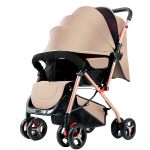 Stroller Baby Stroller For Travel Multi-position Recline- Khaki