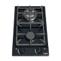 2 Burner Gas Hob Black
