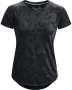 Women's Ua Streaker Forest Short Sleeve - Black / XL
