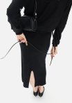 Rib-knit Skirt - Black