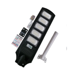 Ashcomonline Solar Street Light With Mounting Pole - 300 Watts Flood Lamp Emergency Light