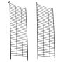 Pet Adjustable Black Iron Wire Chicken Coop Ladder Ramp Set Of 2 - 41CM