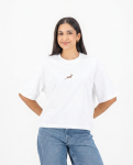 Ladies Boxy Tee Plain White - XL