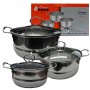 Pot Set - 3 Pots 6 PC Condere CDH-006