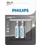 Philips Longlife Battery Aa 2 Pack