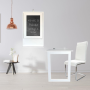 Fold Up Wall Mounted Desk & Blackboard 100X60CM