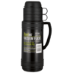 Glass Liner Black Vacuum Flask 1.0L