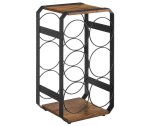 Lifespace Rustic Industrial Countertop Wine Rack - 6-BOTTLE Wine Holder