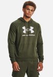 Under Armour Ua Rival Fleece Logo Hoody - Marine Od Green white