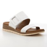 Caroline Wedge Sandal - White - 8