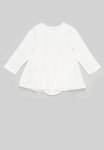 PoP Candy Bow Applique Dress - White