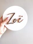 MINI Round Name Plaque - Two