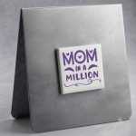 Mom In A Million Magnet Purple On White