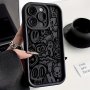 Super Cool Black Graffiti Phone Case For IPhone 15/15Plus/15Pro/15Promax 14/14Plus/14Pro/14Promax 13/13Pro/13Promax 12/12Pro/12Promax 11/11Pro/11Proamx 7/8Plus Xr/Xsmax