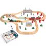 Magnetic Wooden Toy Train Set For Toddlers