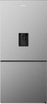 Hisense H610BS-WD Combi Fridge/freezer With Water Dispenser 463L Brushed Stainless Steel