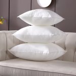 Set Of 4 Pillow Inserts Decorative Feather-alternative Throw Pillow Cushions White Non-woven Fabric Luxurious Soft Fluffy Fillin